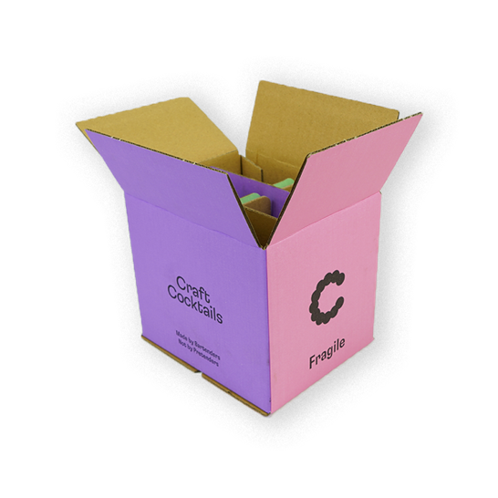 ecommerce drinks packaging box