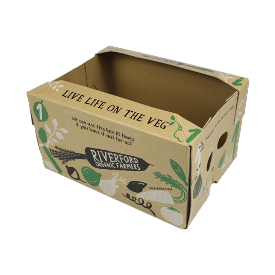 Vegetable cardboard boxes