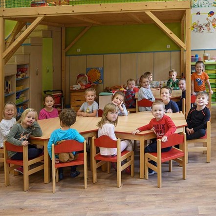 Children in classroom