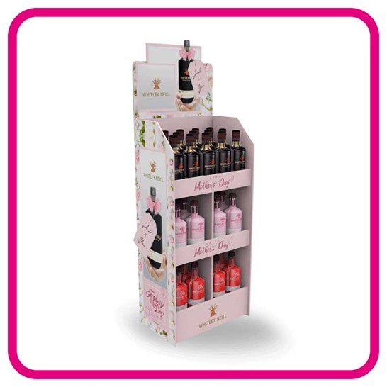 Free Standing Display Unit (FSDU) for champagne retail