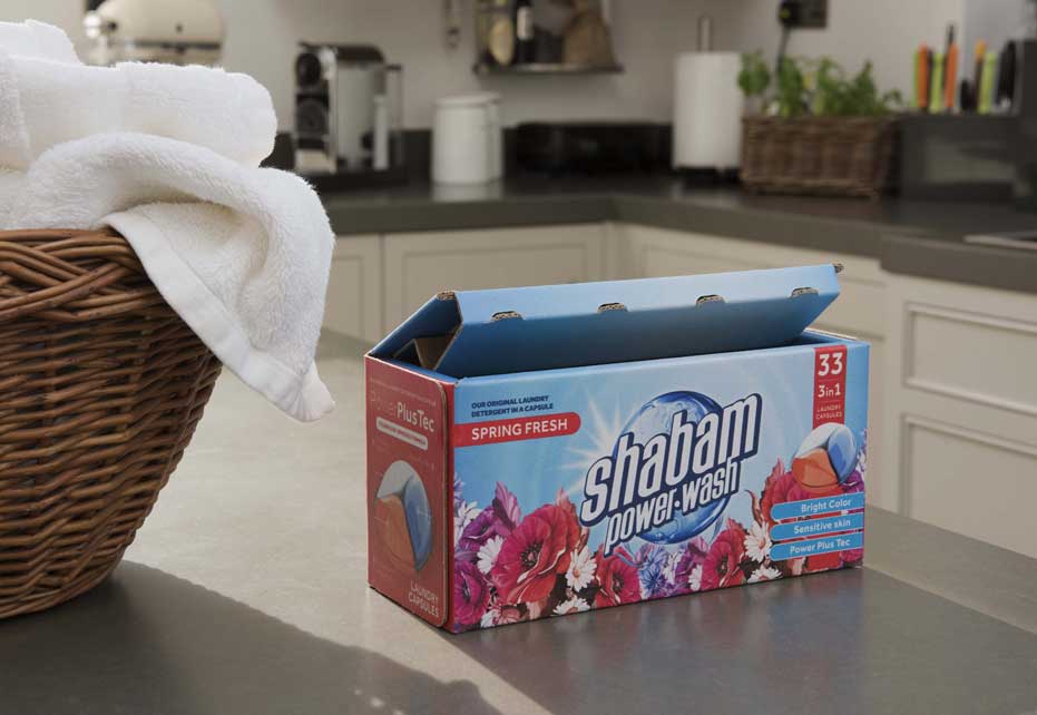 George Hanbury Atlantic Sui Smurfit Kappa creates Better Planet Packaging alternative for detergent box