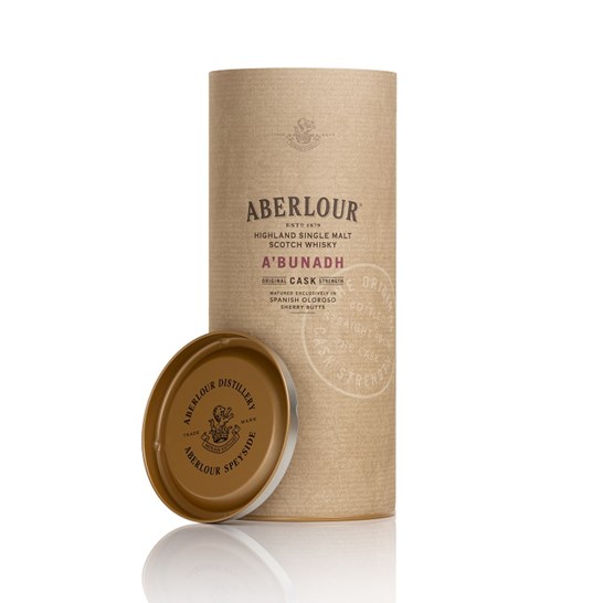 Composite Whisky tube packaging Aberlour ABunadh packaging Smurfit Kappa Composites 01946 61671