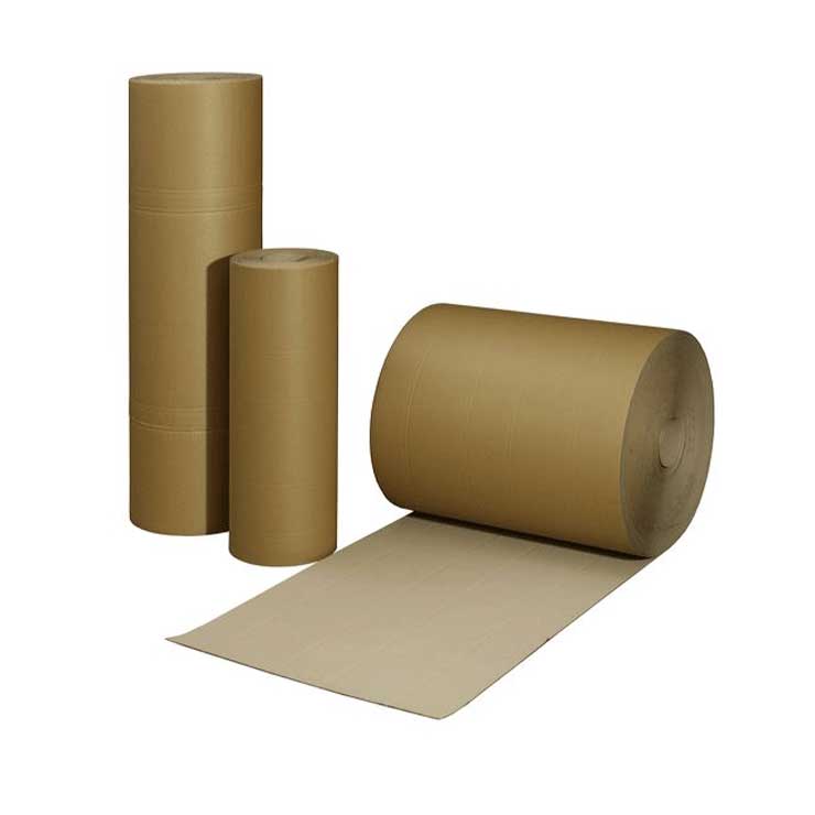 Corrugated top roll paper