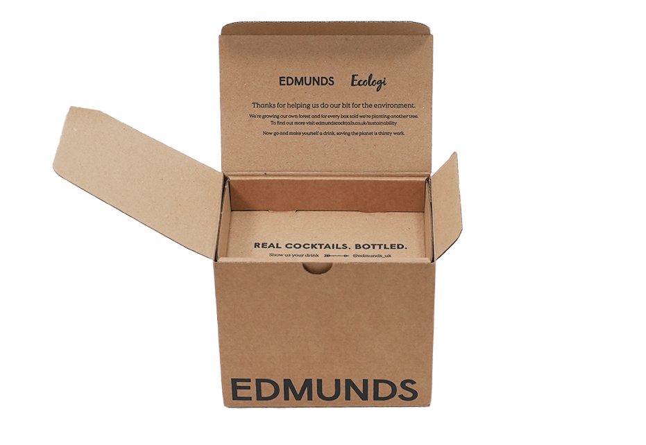 Packaging box with dividers