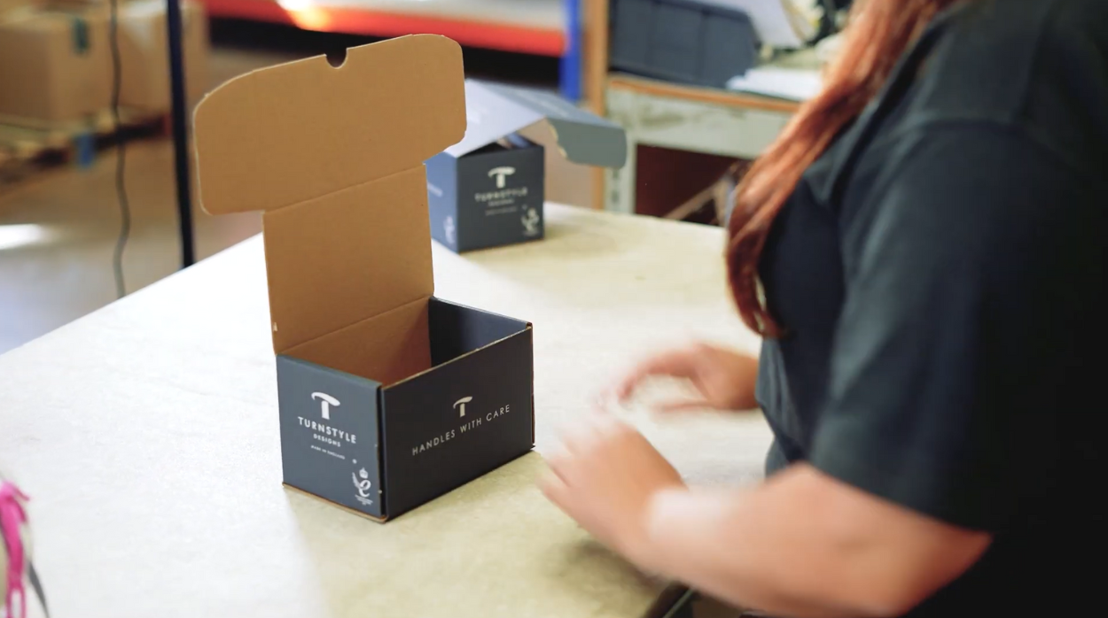 Turnstyle with atlas packaging