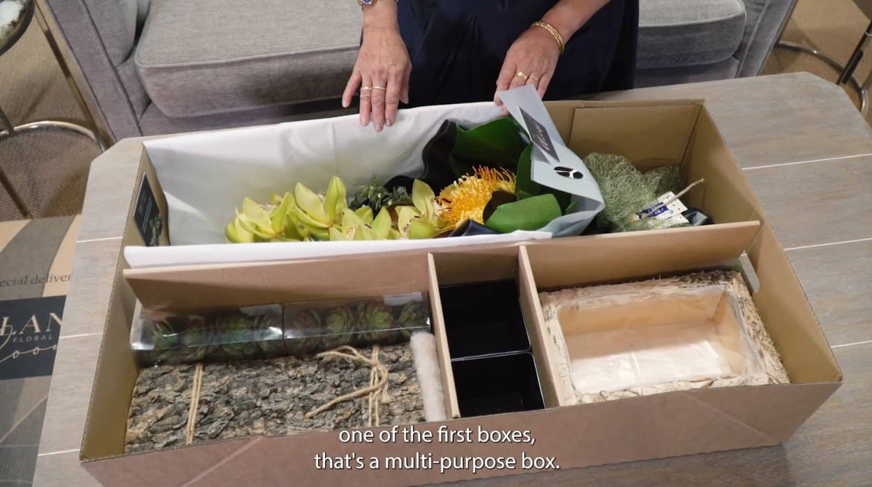 Yolanda Blooms with atlas packaging