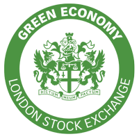 Logo der Londoner Börse für grüne Wirtschaft