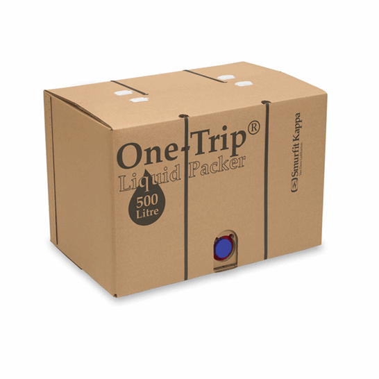 Emballage, Bag-in-Box, 500 litres, bouchon à vis bleu