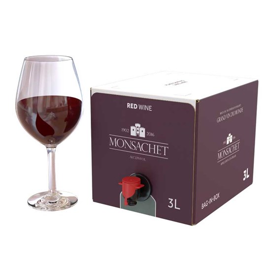Emballage Bag-in-Box pour vin rouge homologué FFP Amazon