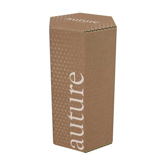 Emballage tube hexagonal en carton brun fermé