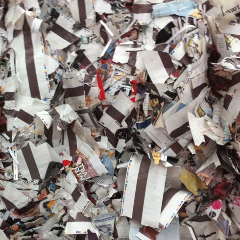 Oud papier, recycling van papier, recycling van karton