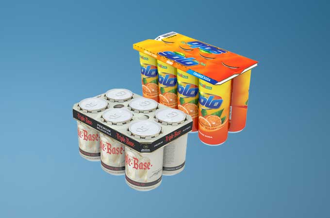 Embalagem multipack para bebidas em lata