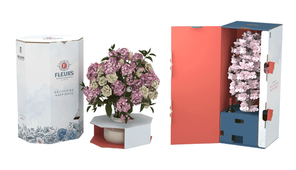 Embalagem de flores, caixas de flores