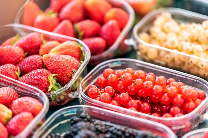 Ersatzmöglichkeiten von Plastikverpackungen für Obst 