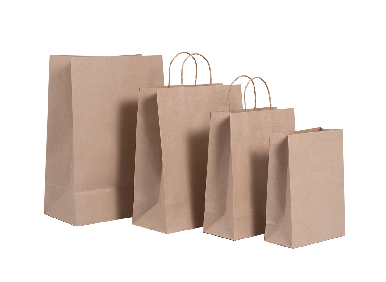 Bolsas de papel para industria, comercio y tiendas