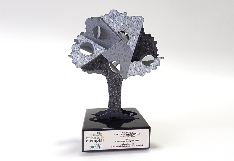 Premio Proveedor Ejemplar Sostenibilidad Nutresa Smurfit Kappa Cartón de Colombia