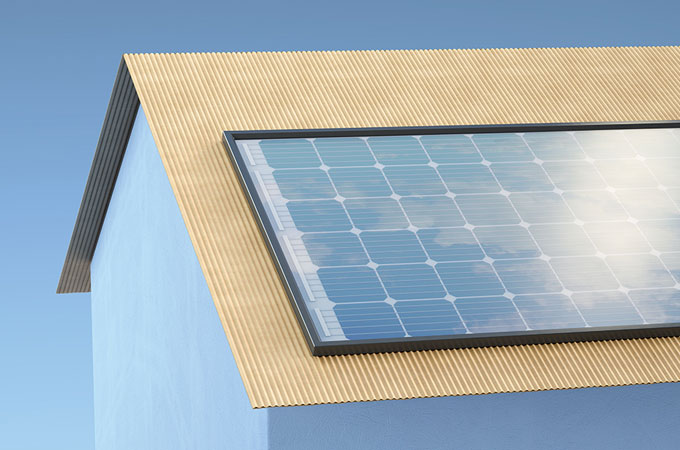 Solarmodul auf Dach Ressourcen nutzen 