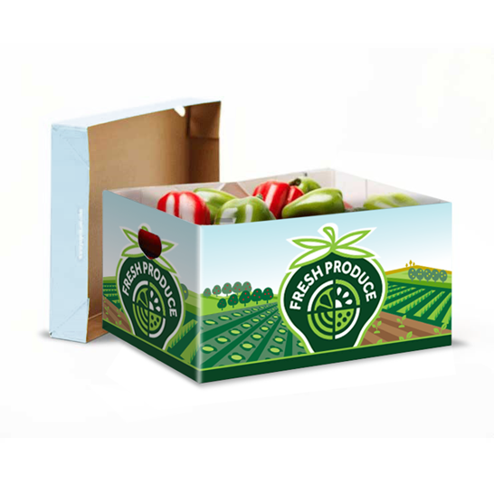 Frugt og grønt kasse håndrejst