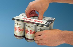 Prise en main facile d'emballage en carton ondulé pour canette de bière