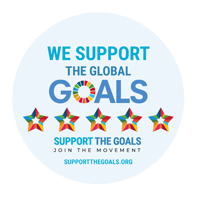 Logo " nous soutenons les objectifs globaux"