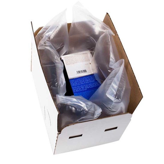 Un Sac à Pression Et Des Coussins D'air Pour L'emballage Des Colis Fragiles  Photo stock - Image du livraison, clair: 246491890