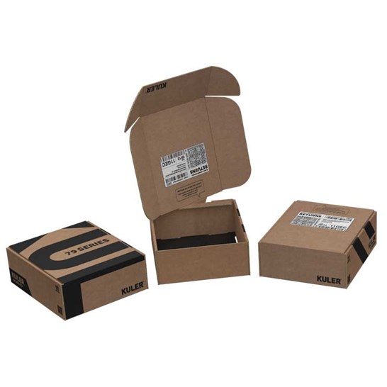 Emballages pour chaussures en carton brun option de retour