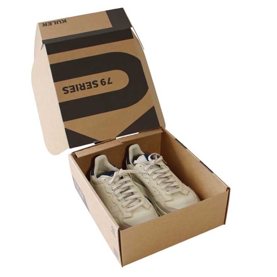 Emballage pour chaussures en carton brun reversible pour le renvoi de produit
