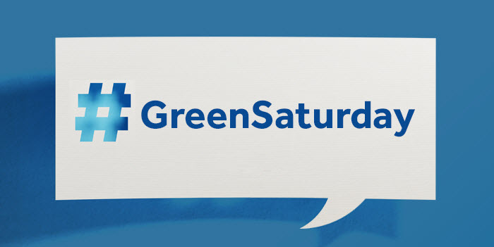 Green Saturday, Packaging, Recycling, Hashtag