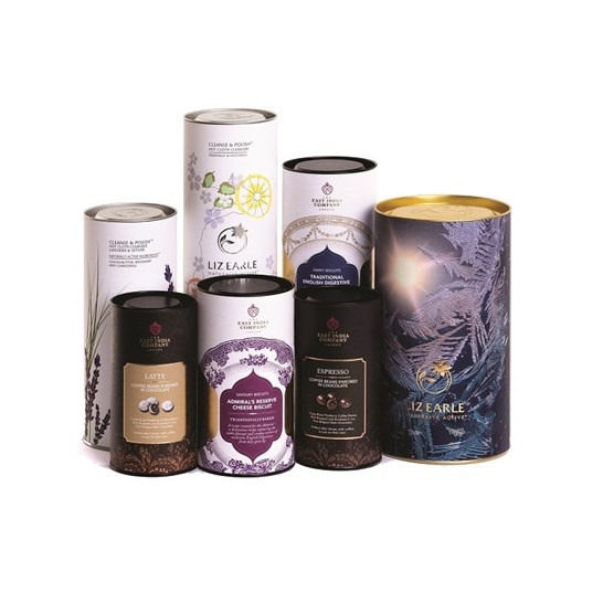 Gift Tube Packaging Group Shot Luxury gift tube packaging Smurfit Kappa Composites 01946 61671