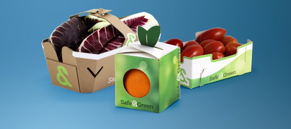 Vaschette Safe and green per frutta e verdura