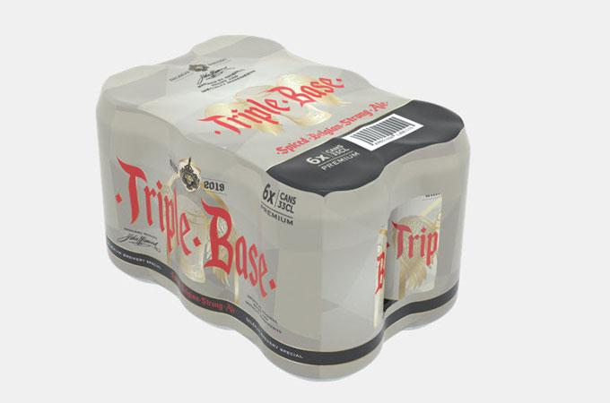Pellicola termoretraibile per l'imballaggio di birra in lattina