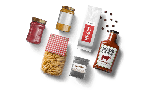 Packaging secondario per prodotti alimentari confezionati