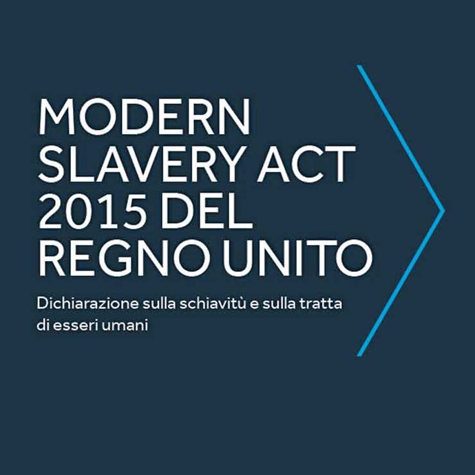 MODERN SLAVERY ACT 2015 DEL REGNO UNITO