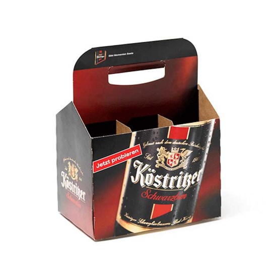 Emballages en carton avec calage intégré pour 6 bouteilles de bière