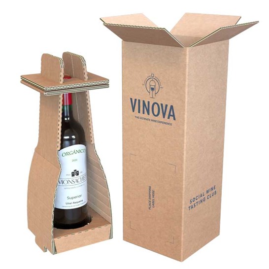 FNG8 Emballage Bouteille Vin Réutilisable pour le Voyage [Lot de 4