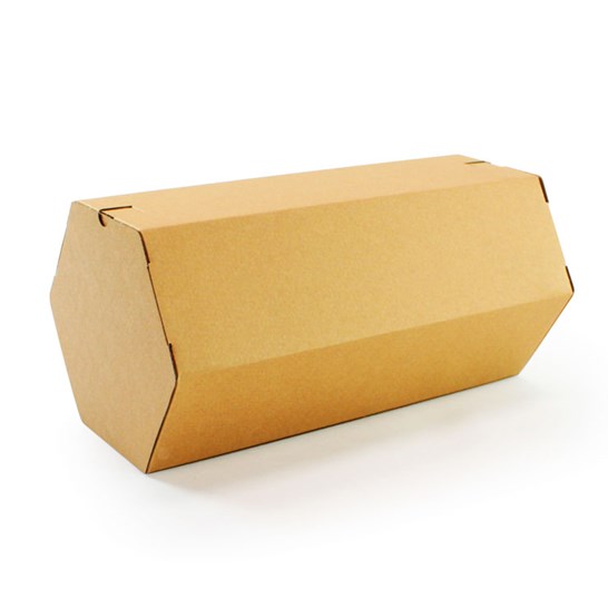 Emballage hexagonal rollor en carton brun