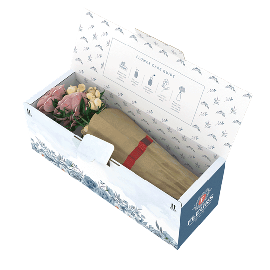 Pudełko na kwiaty Speedy, Karton wysyłkowy e-commerce na kwiaty