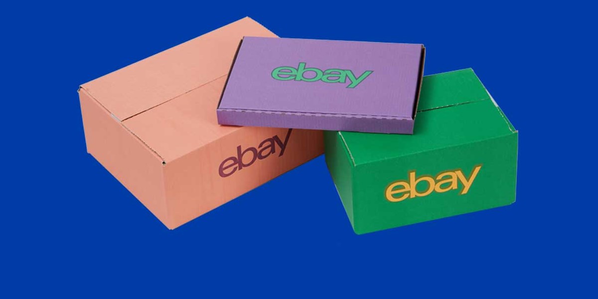 Caixas de packaging eCommerce de eBay 