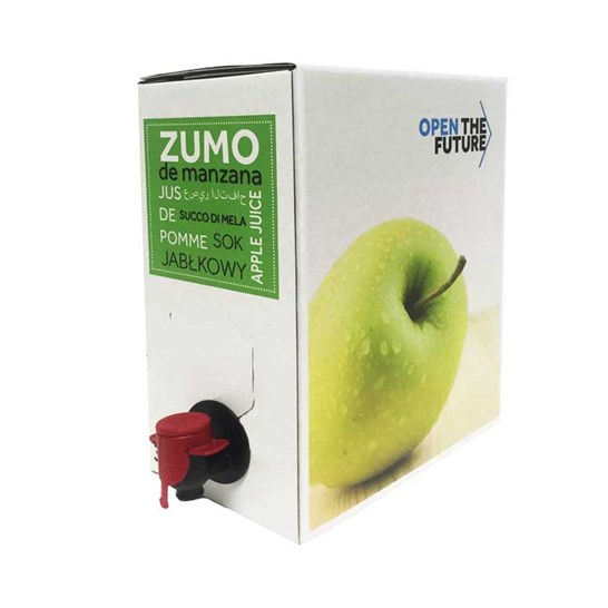 Bag-in-Box genérico 3 litros sumo de maçã com torneira Vitop Original preta e vermelha