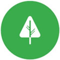 Значок с изображением лесного хозяйства