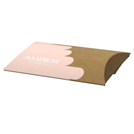 Закрытая картонная коробка-подушка  для товаров для красоты, упаковка для товаров для красоты