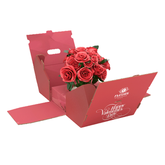 Bloom-låda, förpackning för blommor