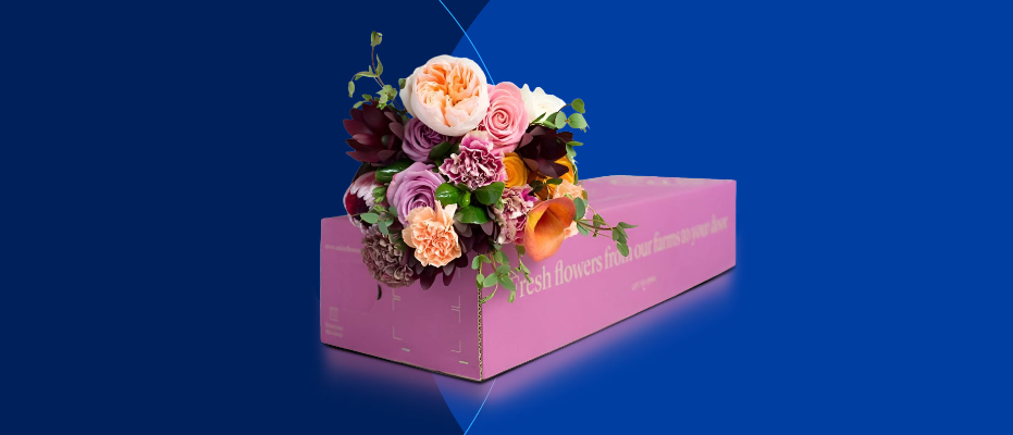 Flower shipping box