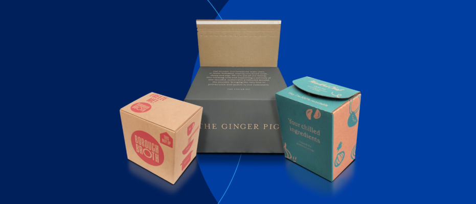Insulated cardboard food boxes