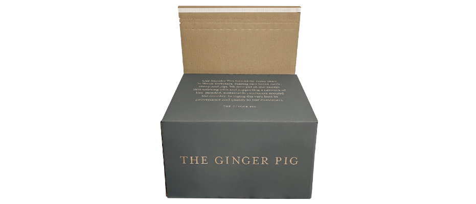 Meat delivery box ginger pig