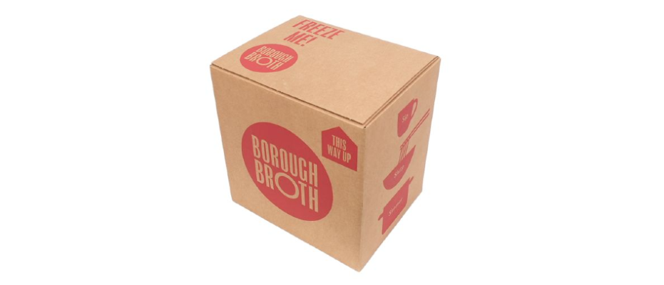Thermal food shipping cardboard box