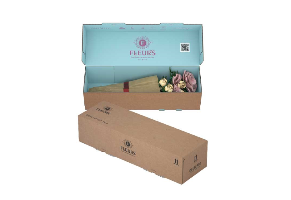 Flower packaging box