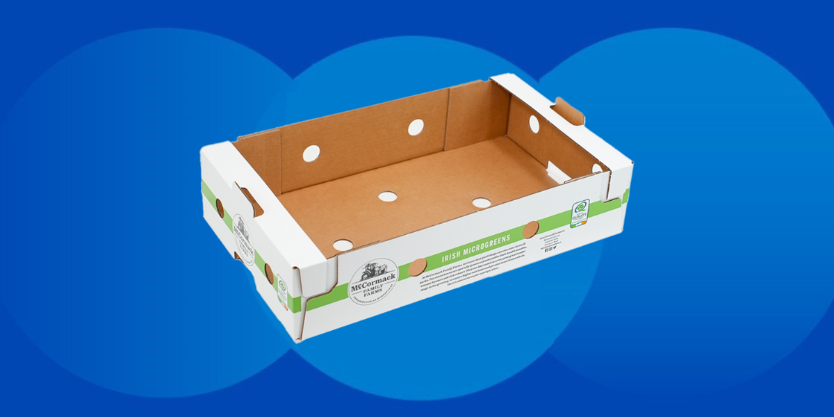 Coated packaging box