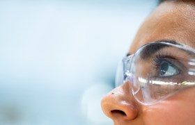 women wearing safety goggles