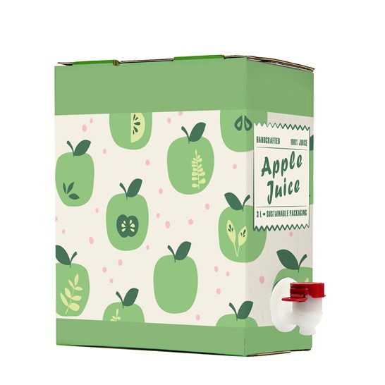 Bag-in-Box Packaging, apple juice